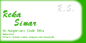 reka simar business card